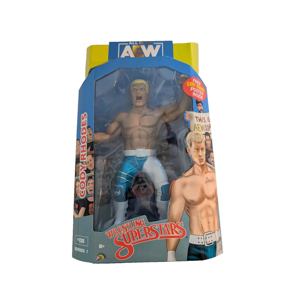 Jazwares AEW Wrestling Superstars Series 1 #08 Cody Rhodes Action Figure NIB